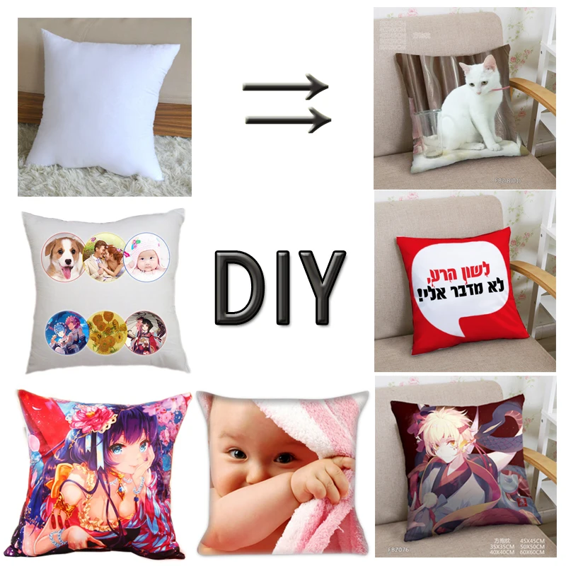 Сделай Сам фото пользовательский принт подушка чехол 1 Боковая картина Чехлы на