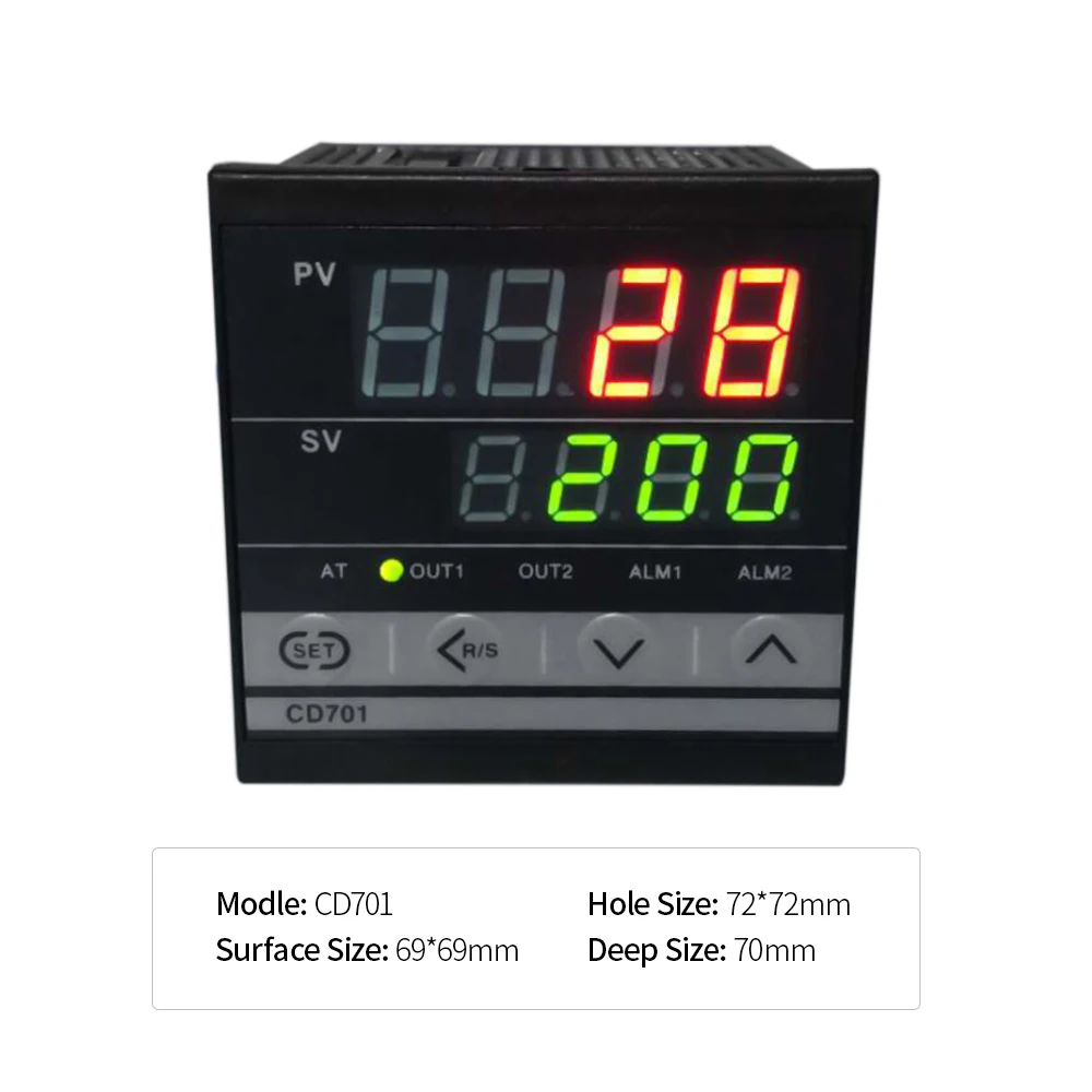 PID двойной контроллер температуры дисплея 0 до 1372 градусов терморегулятор