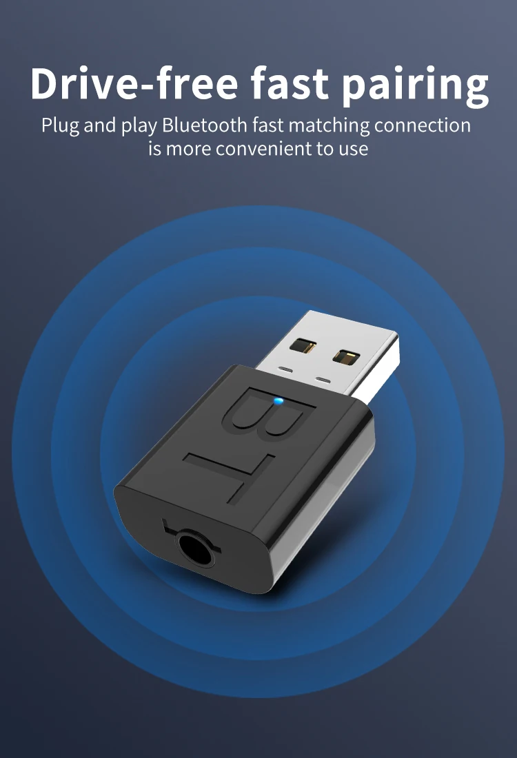 2 в 1 беспроводной Bluetooth 5,0 приемник адаптер USB Bluetooth передатчик стерео аудио наушники адаптер для ТВ динамик автомобильный комплект