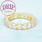 Мужское позолоченное кольцо в стиле хип-хоп