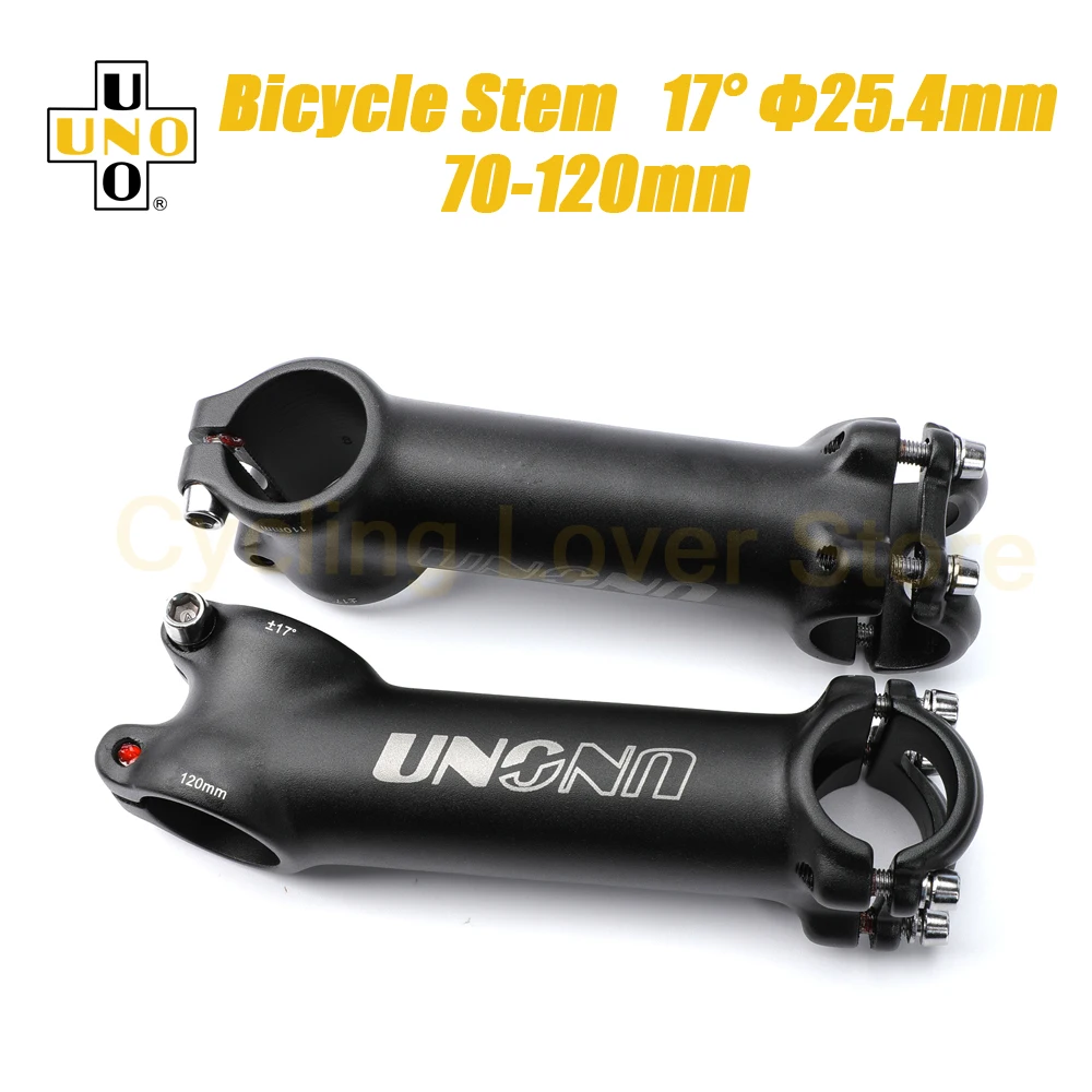 UNO вынос руля велосипеда 25 4 мм MTB Power Stem Riser 17 градусов удлинитель 70/80/90/100/110/120