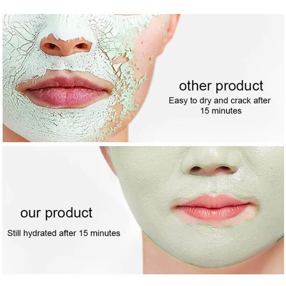 

1 Set Green Tea Cleansing Mask Purifying Clay Stick Mask Hot Anti-Acne Remove Blackhead Oil Skin Care Mud Control Mask Eggp I7X3