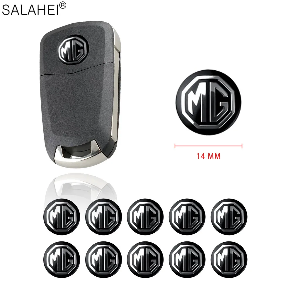 10 шт. 14 мм дистанционного ключа автомобиля эмблема логотип наклейка для MG ZS GS 3 5 6 7