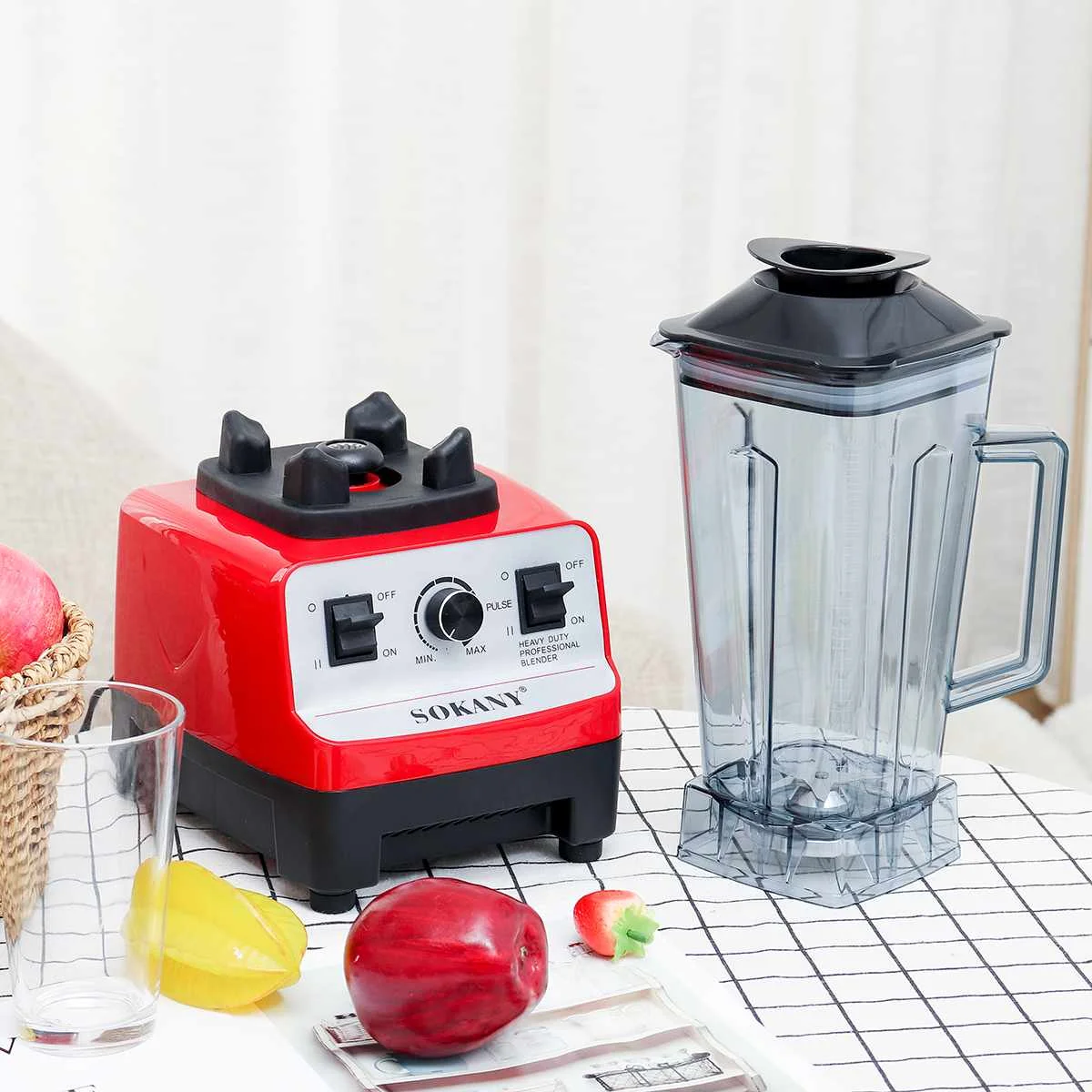 

4500W 220V blender professional Heavy Duty Commercial mixer juicer 7Speed & blades Grinder ice smoothies coffee Maker BPA Free