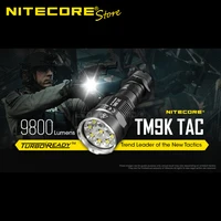 9800 lumens nitecore tm9k tac cree xp l2 hd leds usb c rechargeable tactical flashlight built in li ion 5000mah battery