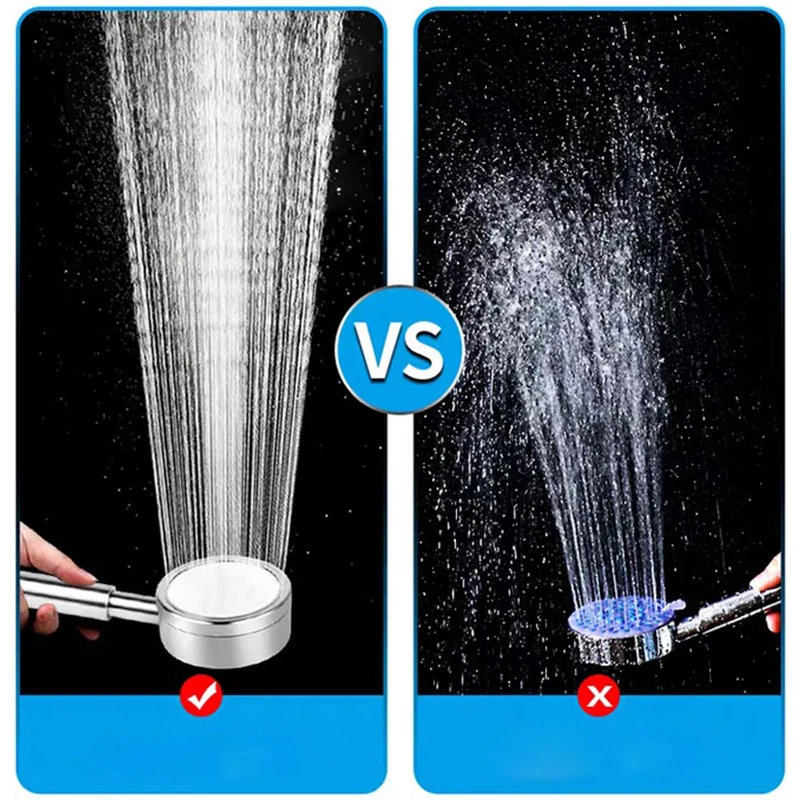 Серебристый черный Насадки для душа Ванная комната 304 из нержавеющей стали с