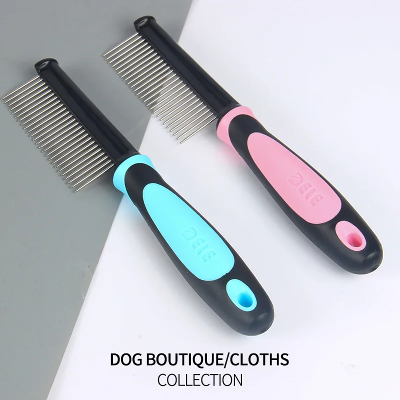 

Combs With Non-Slip Handle Small Medium Dog Hair Brushes Hair Removal Knotting Comb Grooming Supplies For Dogs Cats