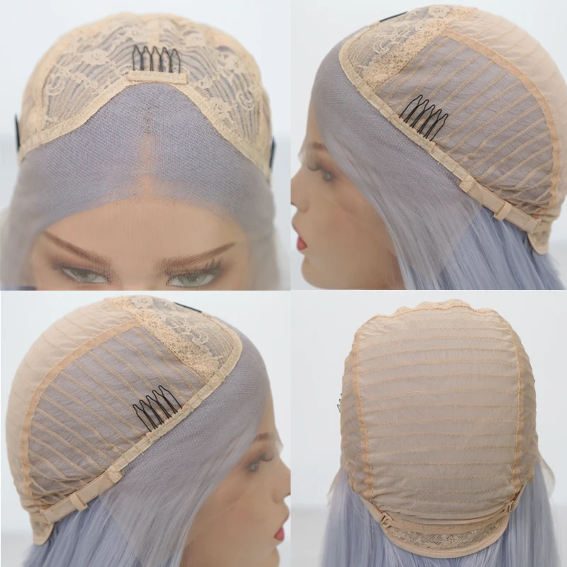 Парик из синтетических волос Charisma синий цвет короткий парик термостойкого