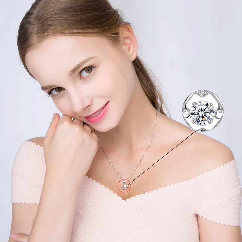 Модное любовное ожерелье любовь с первого взгляда кулон сердце подвеской