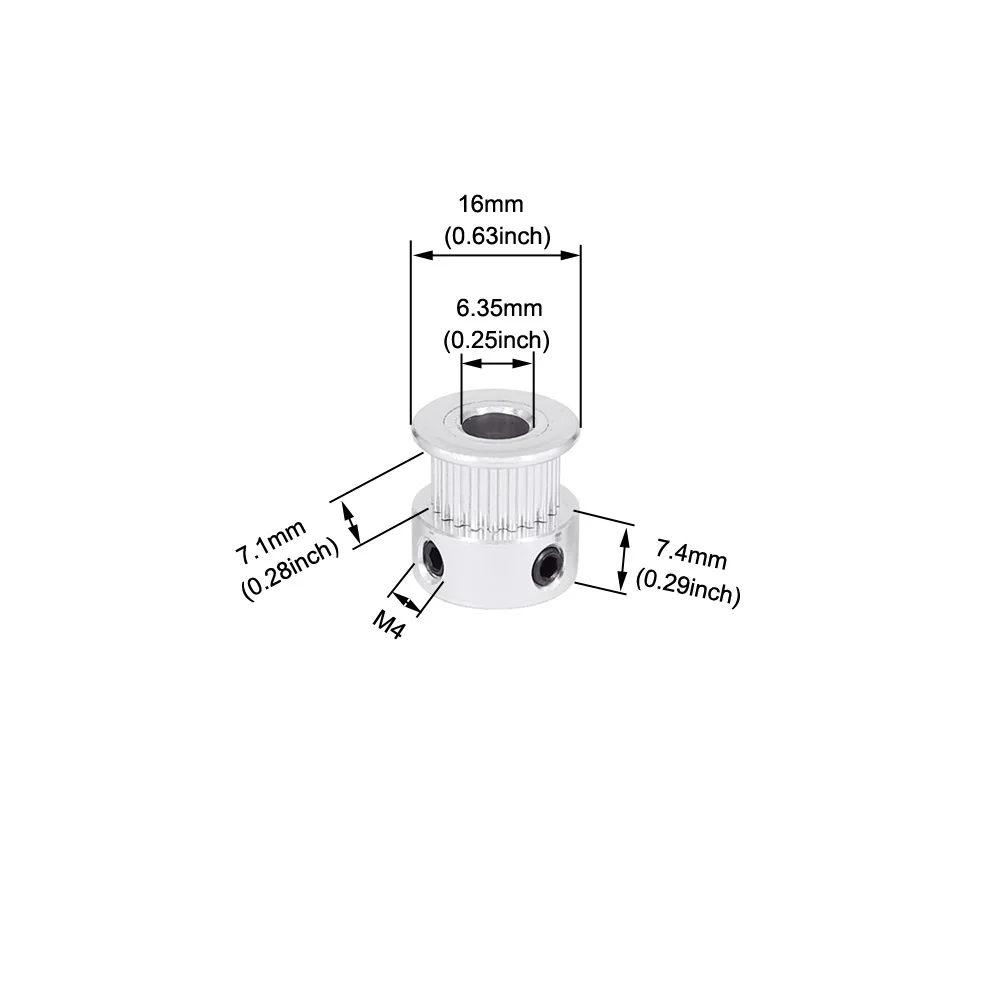 10 шт. синхронное колесо GT2 16 зубьев 2GT 20 зубов 5 мм 8 ширина отверстия 6 ремень