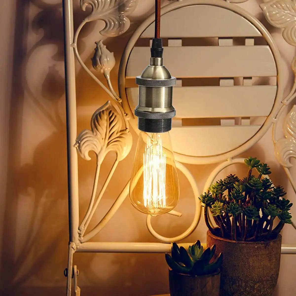 

KINGSO Retro Industrial Pendant Lamp Single Head Vintage Ceiling Light Chandelier Light for Home Coffee Shop Kitchens decoration