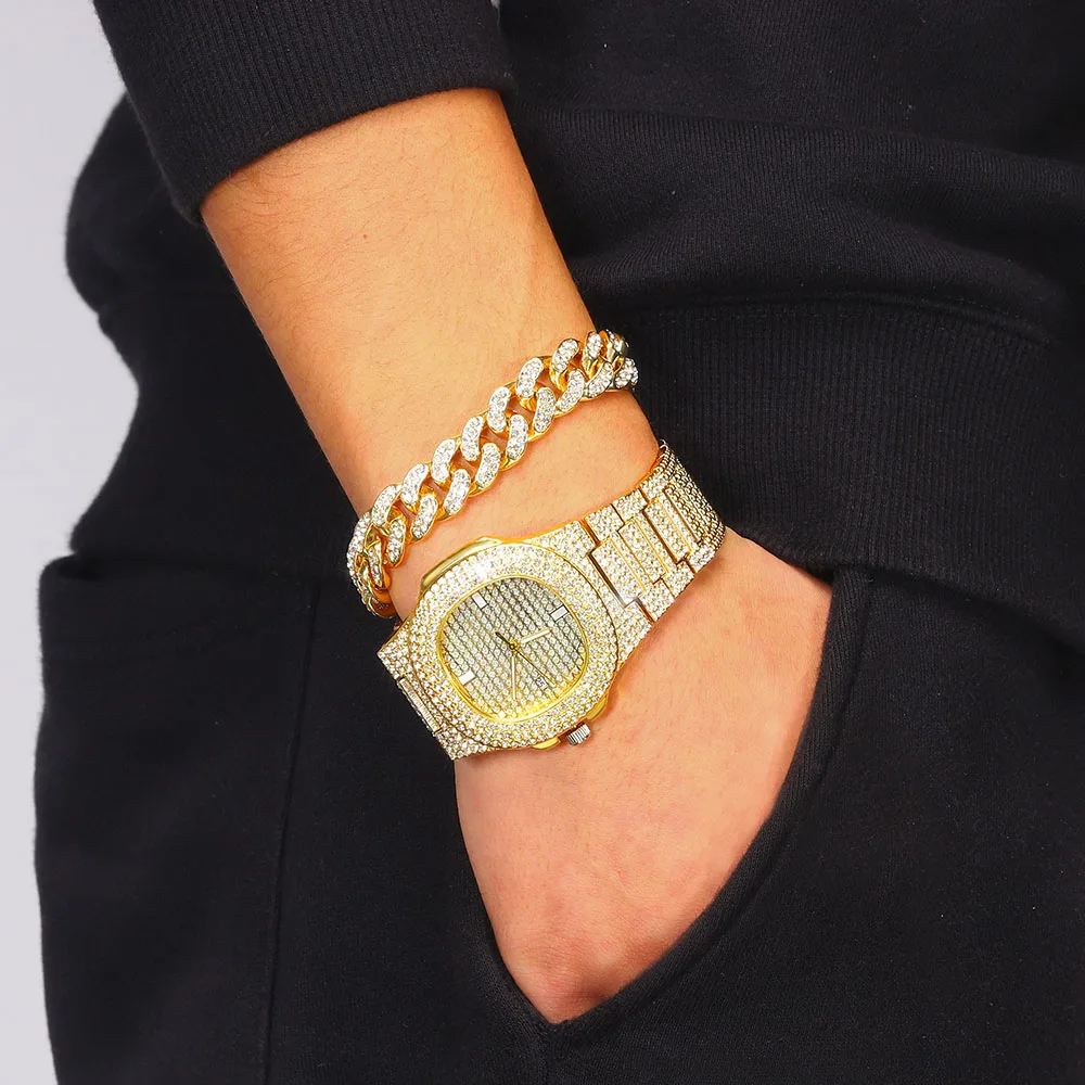 Мужское ожерелье из кубинской цепи в стиле хип-хоп 13 мм | Украшения и аксессуары