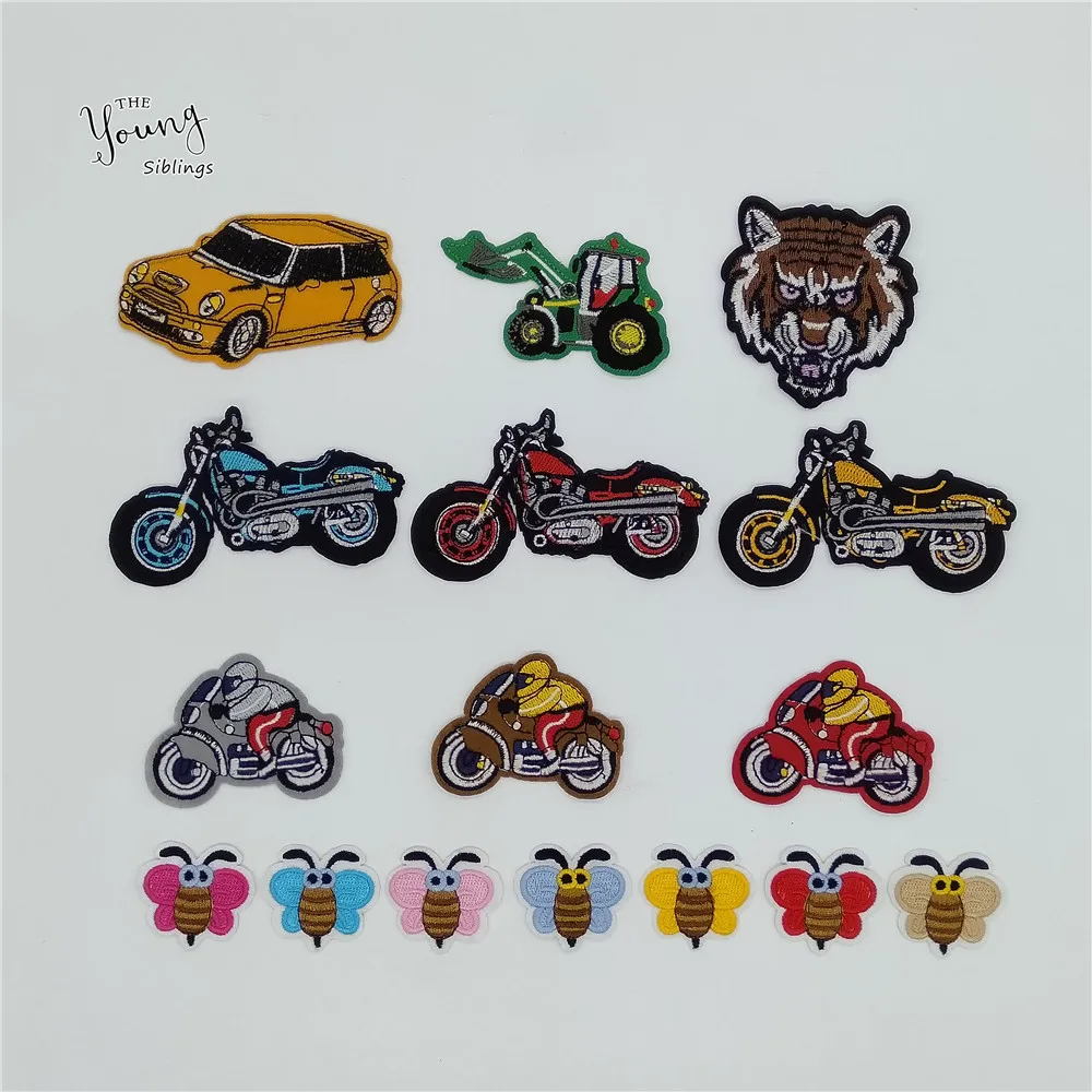 Новое поступление вышитая нашивка в виде пчелы из мультфильма 5 10 шт. аппликация