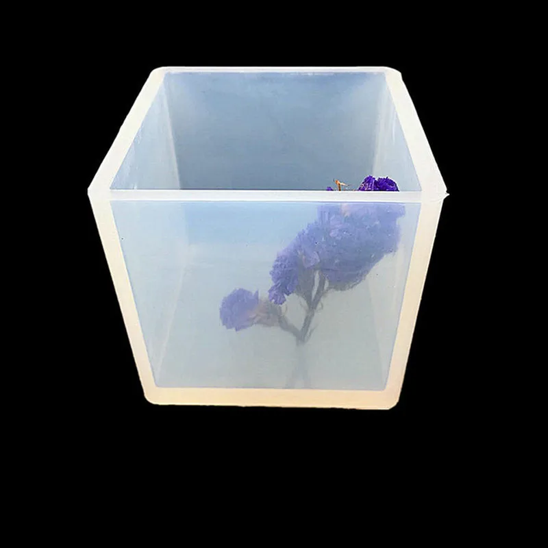 Куб DIY силиконовая форма Прозрачная квадратная УФ отверждаемая эпоксидная смола