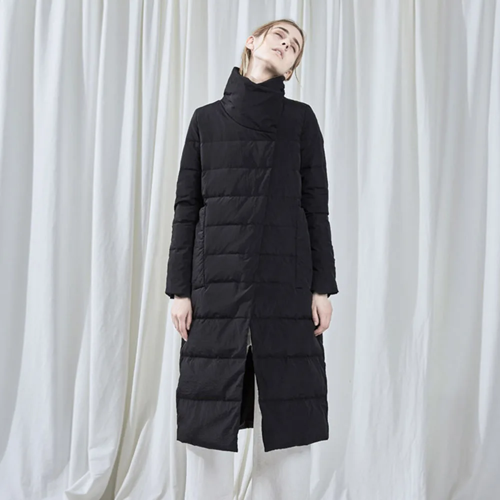 Женские повседневные куртки с хлопковой подкладкой красные длинные парки на