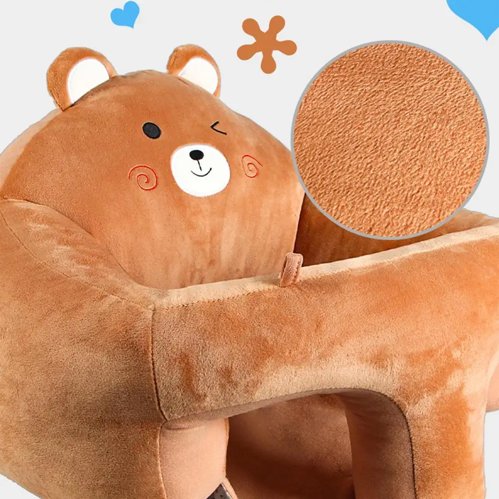 Asientos de sof&aacute; de beb&eacute;, asiento de apoyo infantil, c&oacute;modo sof&aacute; de felpa para aprender a sentarse, silla de alimentaci&oacute;n de beb&eacute; de algod&oacute;n-1