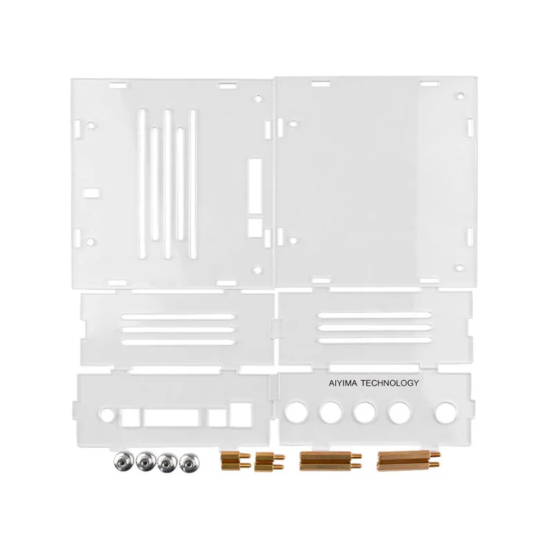 AIYIMA TPA3116 2,1 Amplificador Bluetooth усилитель аудио доска домашний кинотеатр цифровой сабвуфер усилители мощности 50Wx2+ 100 Вт Amp - Цвет: Only Acrylic Case