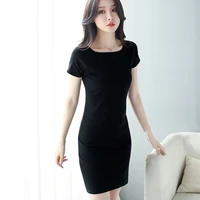 spring summer woman cotton soft short sleeve dress casual satin sexy camisole elastic female home beach dresses