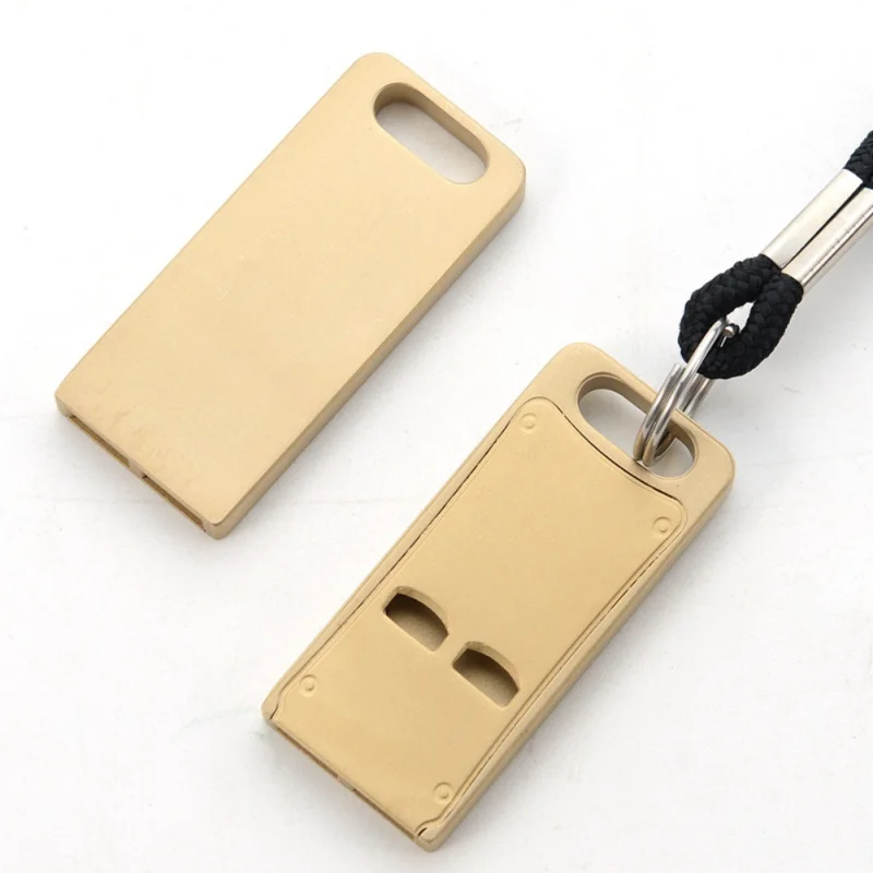 

High-Frequency Survival Whistle Double Tube Resonance Brass Outdoor Survival Emergency Whistle Copper Training Whistle
