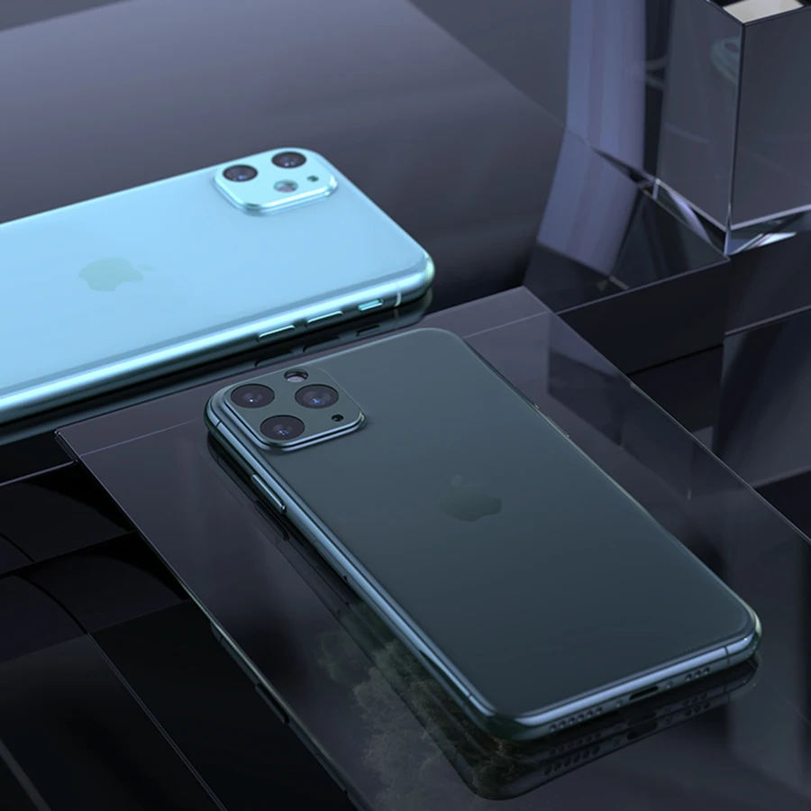 Для iPhone 11 Pro Max пленка из закаленного стекла задняя крышка объектива камеры металлическое защитное кольцо чехол для iPhone 11 защита экрана