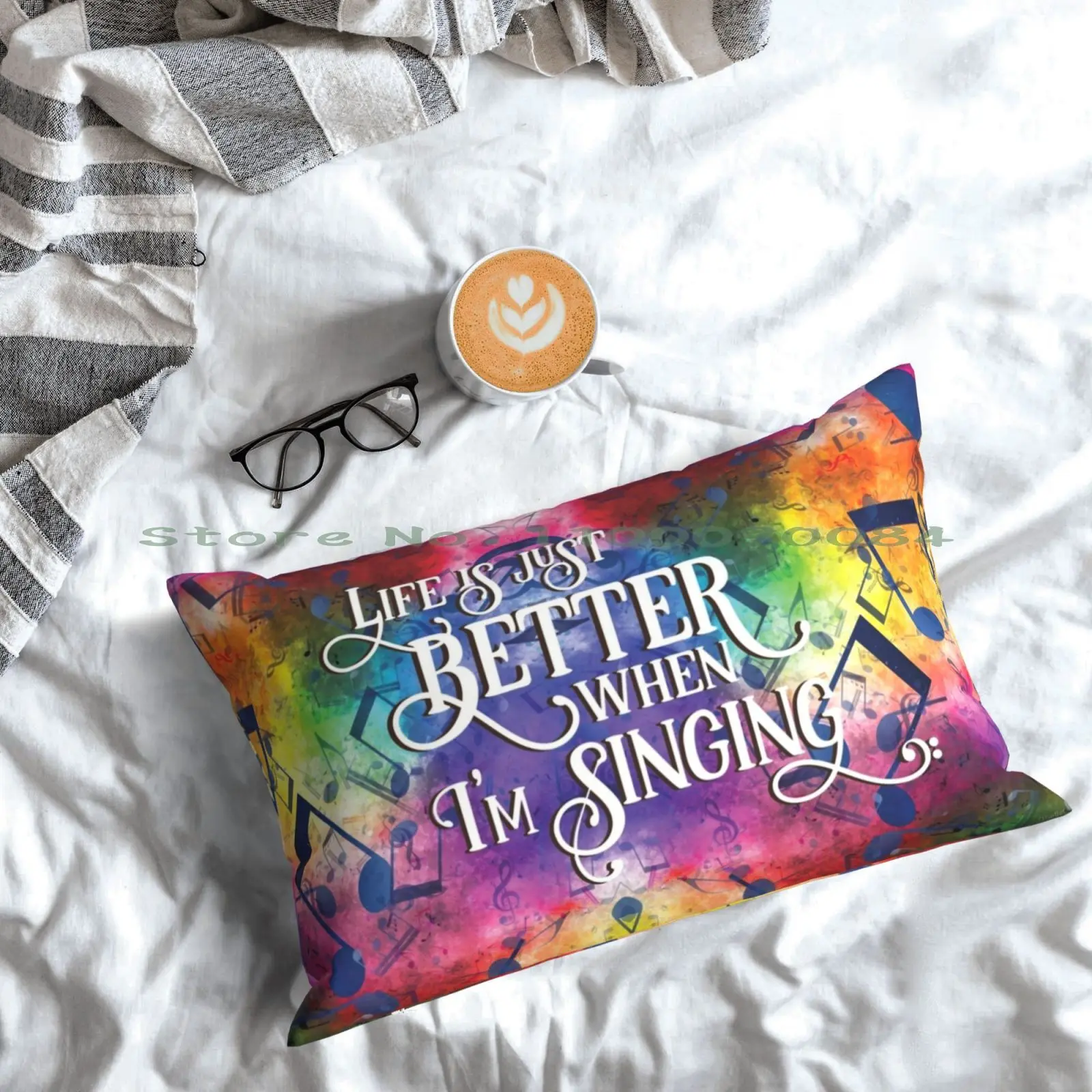 Подарочный чехол для подушки Acapella с надписью Life Is Just Better когда я пою 20x30 50*75 дивана