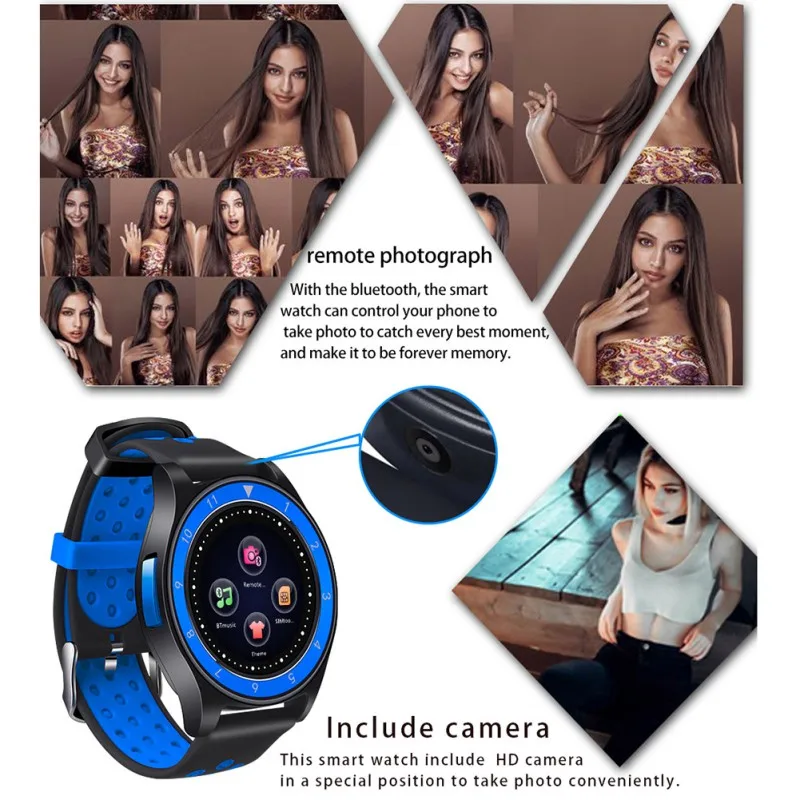 Спортивные Смарт часы EDAL с Bluetooth фитнес браслет поддержкой SIM карты для SAMSUNG HUAWEI