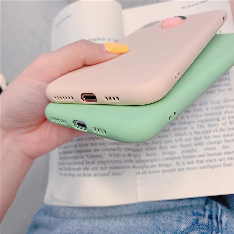 Милый 3D чехол для iPhone XR силиконовый с изображением фруктов мультяшный 7 8 XS MAX 6S Plus