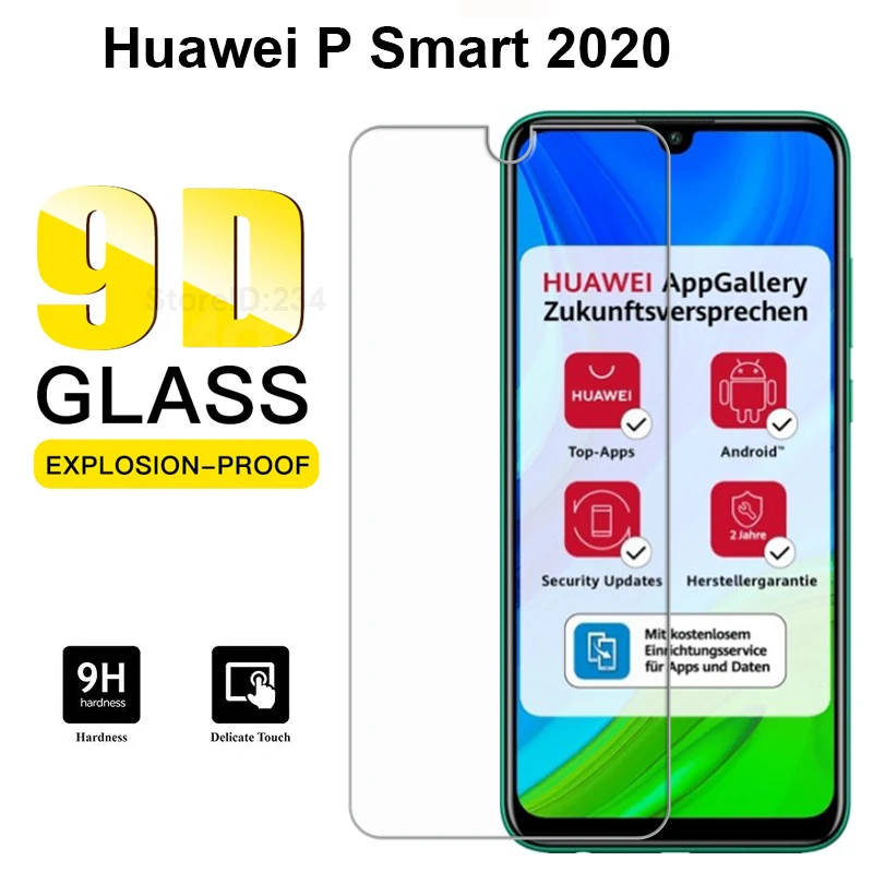 Закаленное стекло для Huawei P Smart 2020 защита экрана защитное на Pelicula POT LX1A стеклянные