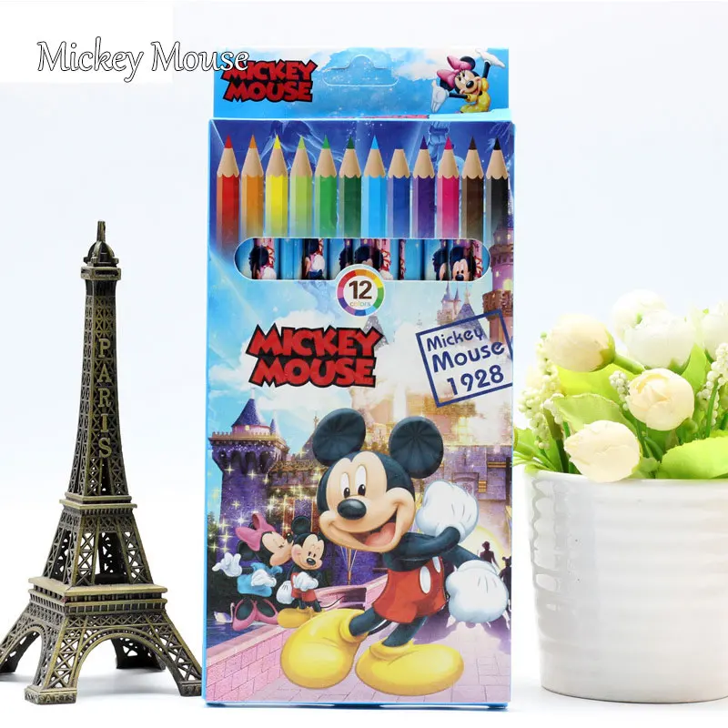 Детский цветной карандаш для детского сада мультяшный 12 цветов товары начальной