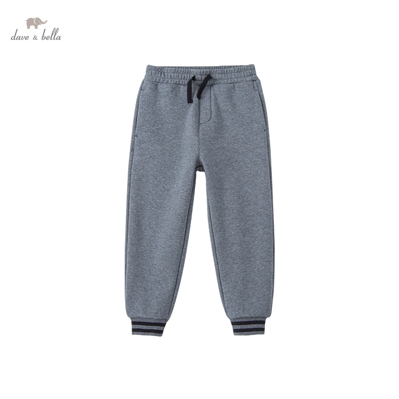 

DKH19408 dave bella winter 5Y-13Y kids boys fashion plaid pockets pants children boutique casual full-length pants