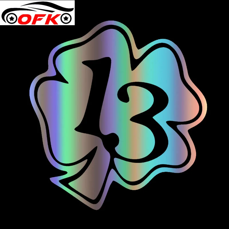 

Автомобильные наклейки, Декор, мотоциклетные Переводные картинки Lucky 13, декоративные аксессуары, креативный солнцезащитный водонепроницае...