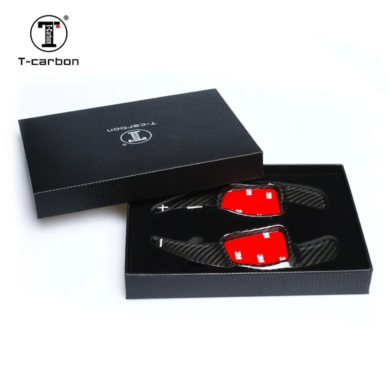 Автомобильный Стайлинг карбоновое волокно руль сдвиг весло расширение Shifters