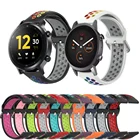 Радужный ремешок для часов Realme Watch S Pro, силиконовый спортивный браслет для Ticwatch E3 E 2 S2 GTH GTX, Водонепроницаемый умный ремешок для часов