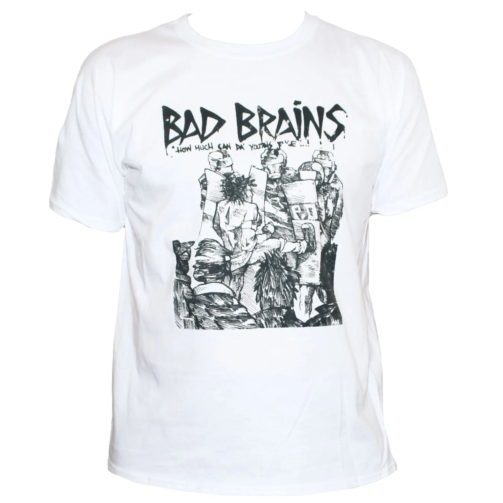Футболка с надписью BAD BRAINS в стиле панк-рок Fugazi незначительные угрозы Fishbone