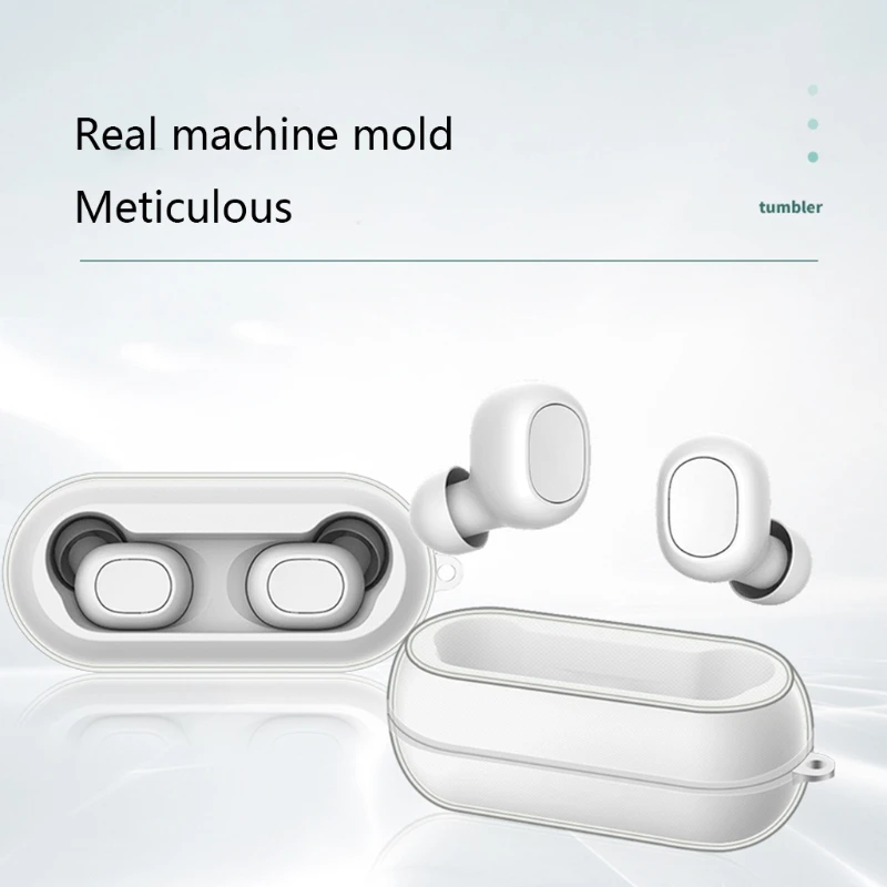 

Compatible with QCY T1C Earphone Accessories Wireless Bluetooth-compatible Headset Anti-fall Impact-resistant Cover Washable