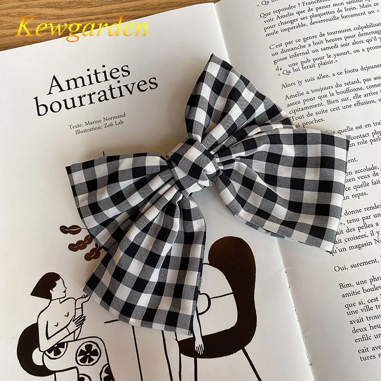 

Kewgarden Children's bow hairpin spring clip girl hair accessories baby girl bows 4pcs