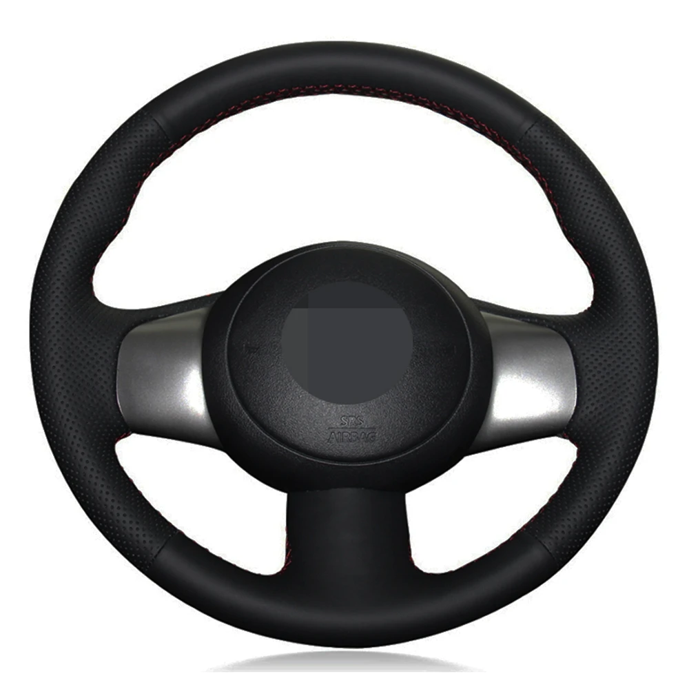 Car Steering Wheel Cover Artificial Leather For Nissan March NV200 2010-2017 Sunny Versa Almera 2011-2014 Cube (US) 2009-2014