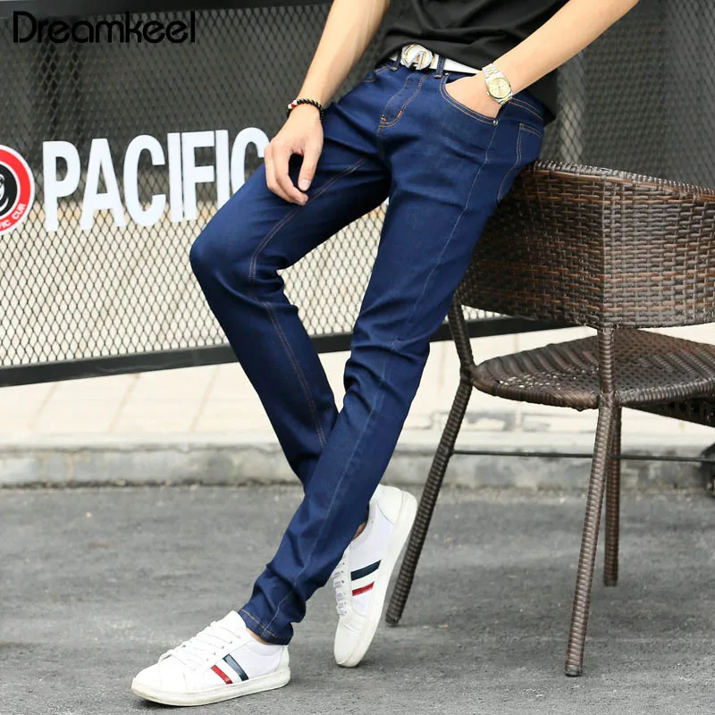 2019 новые обтягивающие джинсы мужские хлопковые модные деловые повседневные