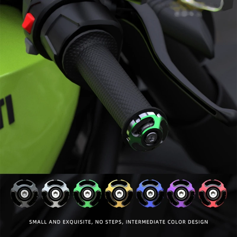 

Handle Bar Ends Grips Motorcycle Handlebar Counterweight Plug Slider Aluminum Alloy Grip Handlebar Bar End Plugs Stoppers Caps