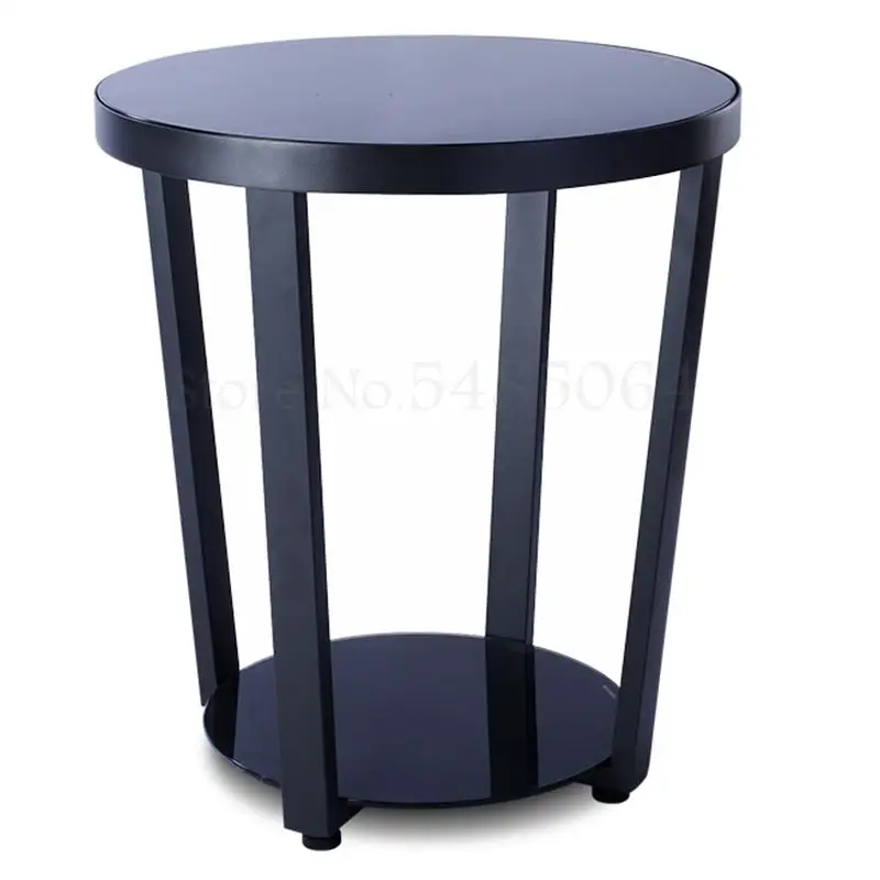 Simple Modern Side Table Living Room Tempered Glass Coffee Small Apartment Sofa Corner Mini Cabinet Economy |