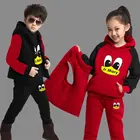 Спортивный костюм для мальчиков 3 шт.комплект, детский хлопковый жилет с капюшоном + футболка + штаны, спортивная одежда для подростков, детский спортивный костюм, теплая одежда