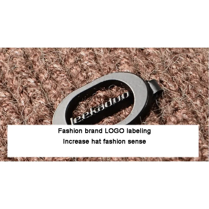 

Rabbit Fur Ear-protecting Hat Warm Hat Outdoor Casual Knitting Hat Sports Caps Sportswear Hiking warm knitting Tools