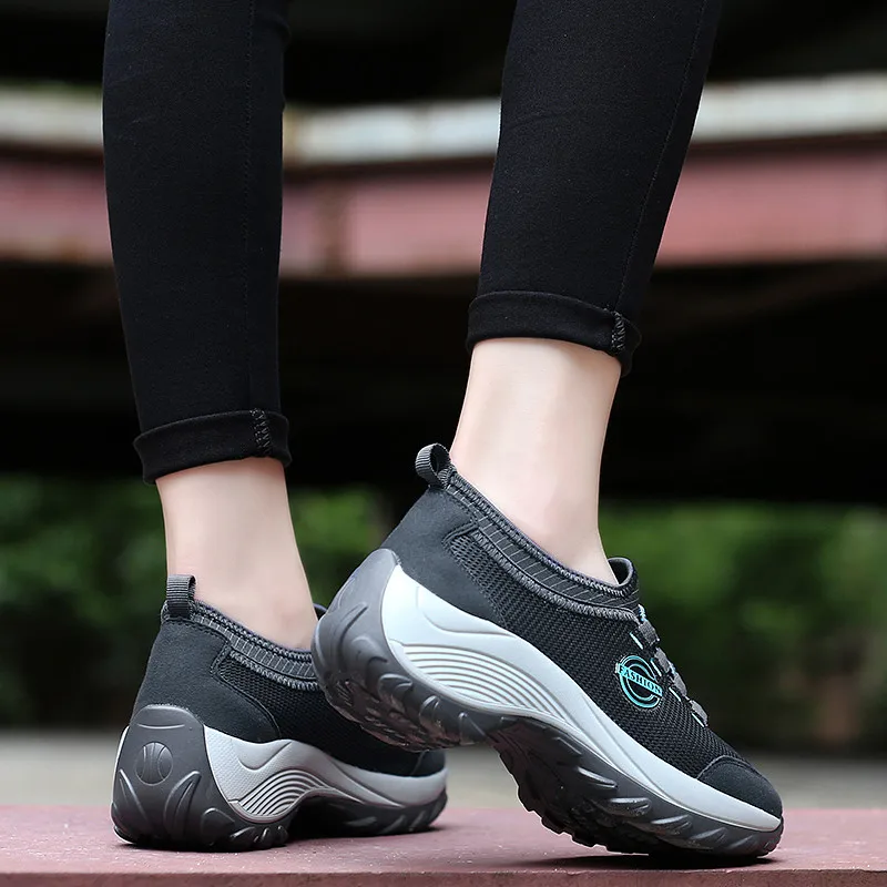 PINSEN 2022 Women Flat Platform Sneakers Breathable Mesh Casual Shoes Comfortable Ladies Walking Boat | Обувь