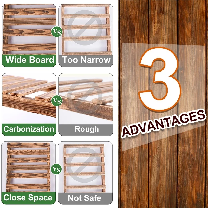 Мульти ярусный деревянный завод стойка для цветов с колесами растения полки в