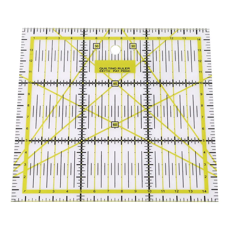 High-grade Acrylic Multi-function Clothing Ruler 15 * 15cm Sewing Patchwork DIY Hand Home Craft Tools 976841 | Дом и сад