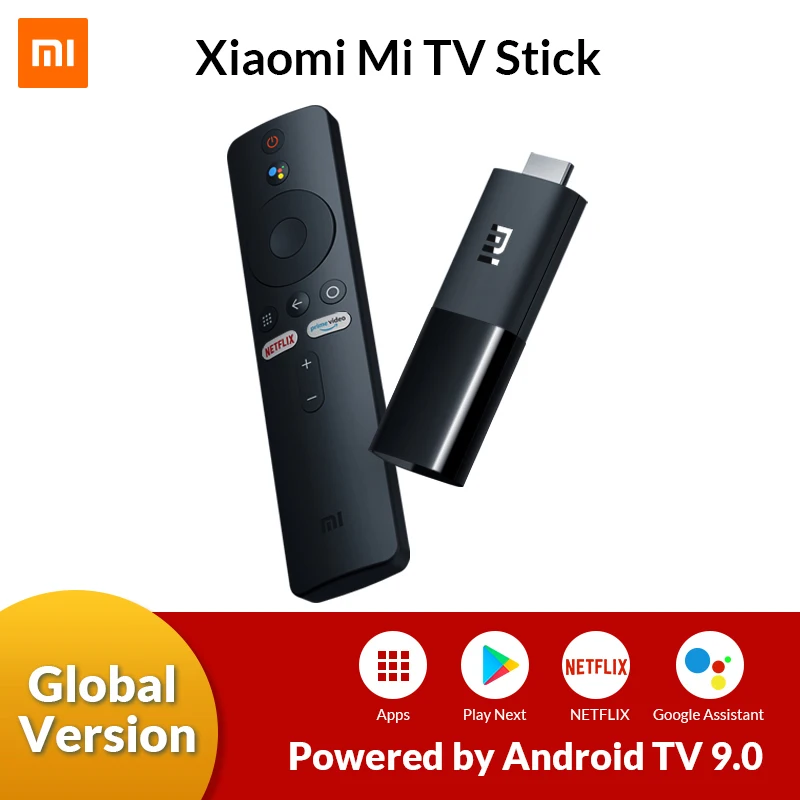 Оригинальный ТВ стик Xiaomi Mi Android TV 9 0 четырехъядерный 1080P HD аудио декодирование