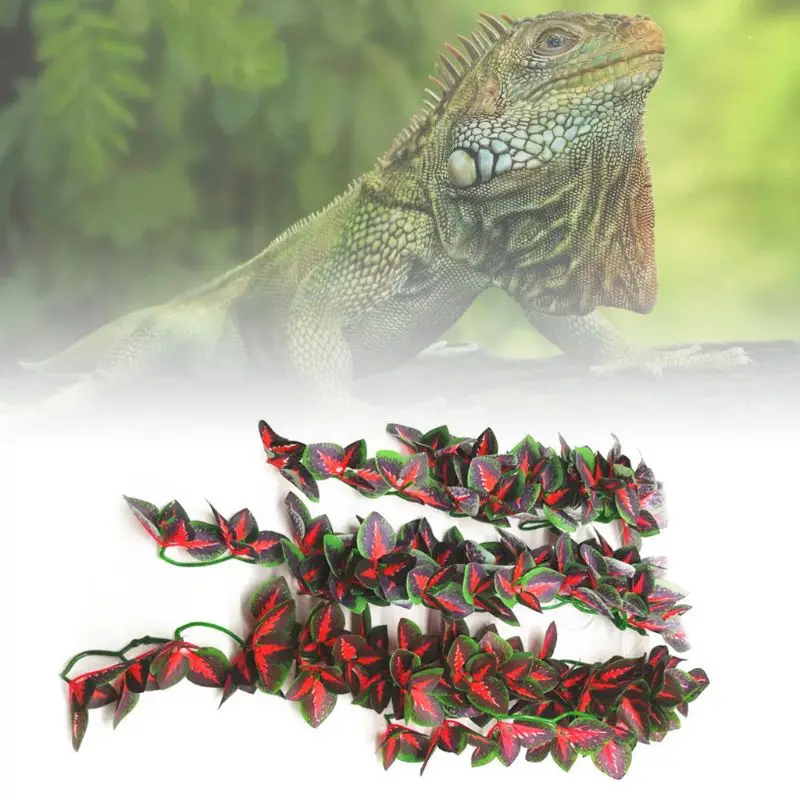 

Aquarium Simulation Rattan Wall Hanging Reptile Breeding Box Artificial Water Grass Fake Plant with Suction Cup Fish Tank K3NA