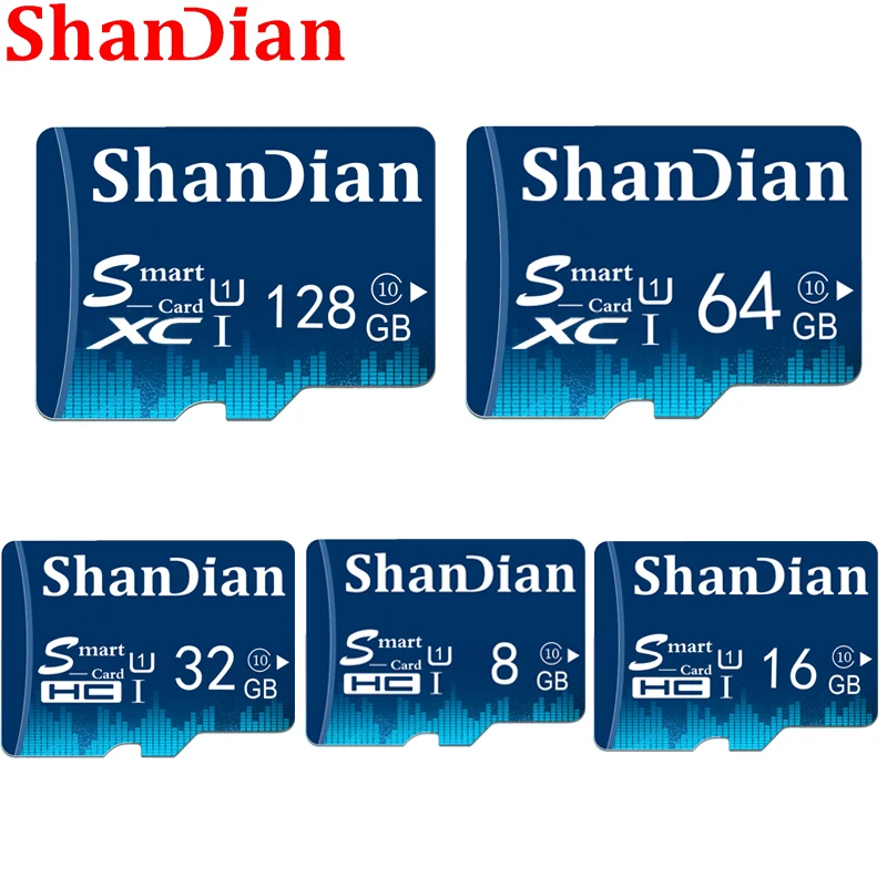 SHANDIAN умная SD-карта 32 Гб TF USB флэш-карта памяти для телефона и камеры карта Smartsd SD