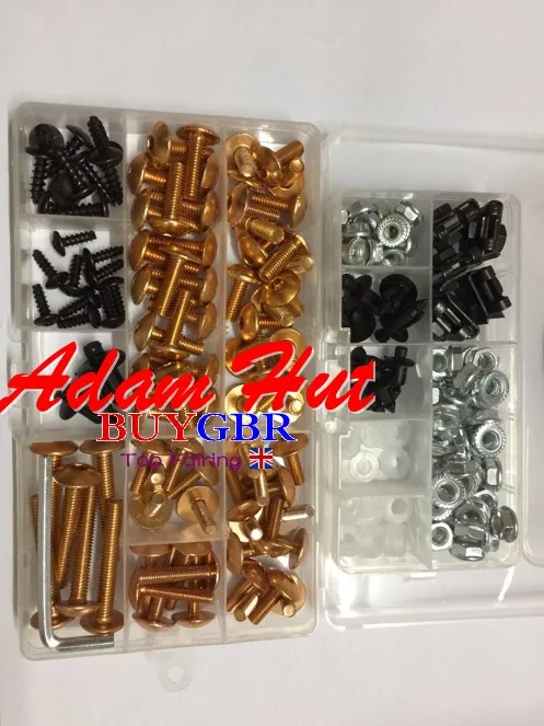 

Комплект золотых винтов для обтекателей Adam Hut, 1 комплект, универсальные Обтекатели для Honda, Suzuki, Kawasaki, Ducati, BMW, Triumph, Aprilia, аксессуары для мотоциклов