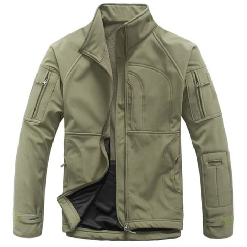 Тренировочная тактическая куртка, уличная мягкая водонепроницаемая ветрозащитная флисовая термоветровка, пальто, одежда для походов, кемпинга, охоты